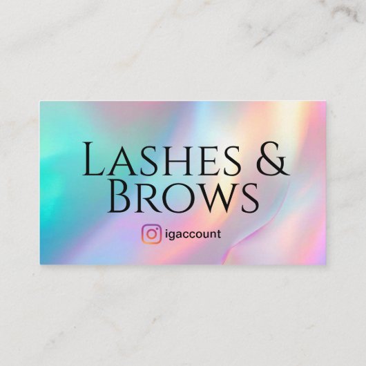 Lash BrowsロゴQRコード 名刺 (裏面)