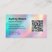 Lash BrowsロゴQRコード 名刺 (正面)