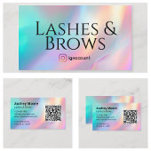Lash BrowsロゴQRコード 名刺