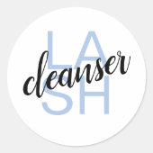 Lash Cleanserラベル ラウンドシール (正面)