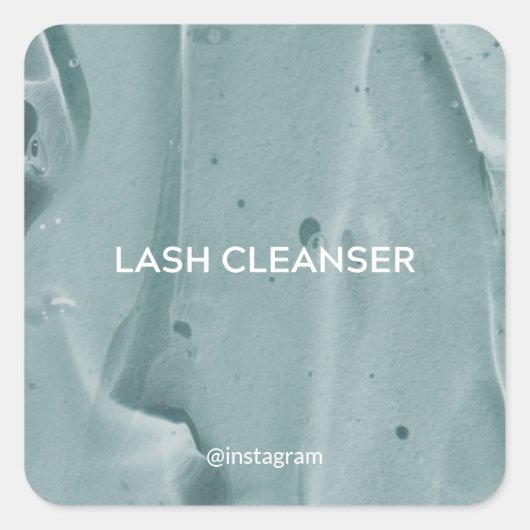 Lash Cleanser Stickers スクエアシール (正面)