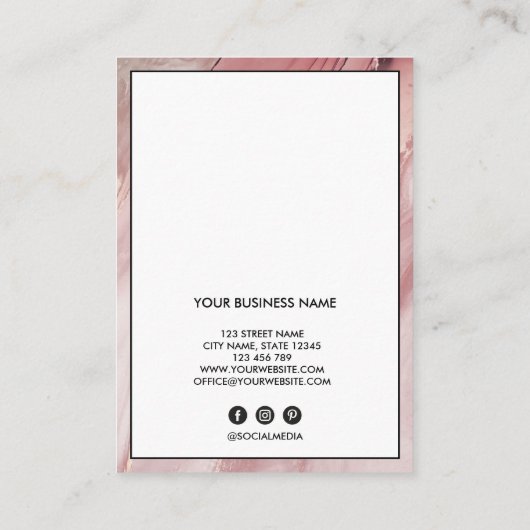 Lash Clientレコードの追加ロゴ 名刺 (裏面)