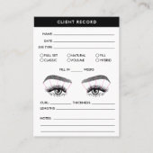 Lash Clientレコード追加ロゴ名刺 名刺 (正面)