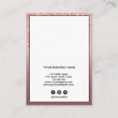 Lash Clientレコード追加ロゴ名刺 名刺 (裏面)