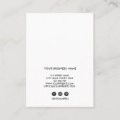 Lash Clientレコード追加ロゴ名刺 名刺 (裏面)