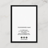 Lash Clientレコード追加ロゴ名刺 名刺 (裏面)