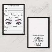 Lash Clientレコード追加ロゴ名刺 名刺 (正面/裏面)