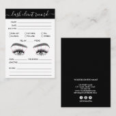 Lash Client Recordロゴの追加シンプルモダンミニマル 名刺 (正面/裏面)