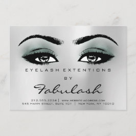 Lash Extensionアフターケア説明書シルバーティール（緑がかった色）
