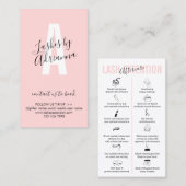 Lash Extensionアフターケア 名刺 (正面/裏面)