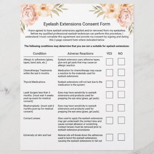 Lash Extension負債放棄リリース型枠 チラシ (正面)
