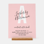 Lash Extension Business Makeup Stylist アクリルサイン (正面)