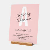 Lash Extension Business Makeup Stylist アクリルサイン (傾斜)