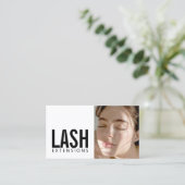 Lash Extensionsまつ毛の女性プロフィール写真 名刺 (スタンド正面)
