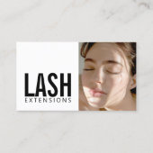 Lash Extensionsまつ毛の女性プロフィール写真 名刺 (正面)