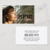 Lash Extensionsまつ毛の女性プロフィール写真 名刺 (正面/裏面)