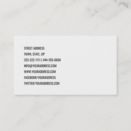 Lash Extensionsまつ毛の女性プロフィール写真 名刺 (裏面)