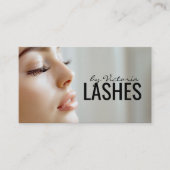 Lash Extensionsまつ毛の女性プロフィール写真 名刺 (正面)