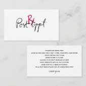 Lash Extensionsアフターケアカード- Rx 名刺 (正面/裏面)