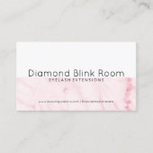 Lash Extensionsアフターケアビジネスカード 名刺 (正面)