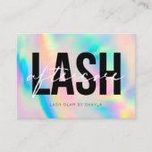 Lash Extensionsアフターケア説明書レインボーバス 名刺 (正面)