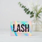 Lash Extensionsアフターケア説明書レインボーバス 名刺 (スタンド正面)