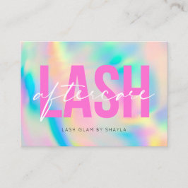 Lash Extensionsアフターケア説明書Rainbow 名刺