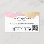 Lash Extensionsエレガント美しい 名刺 (裏面)