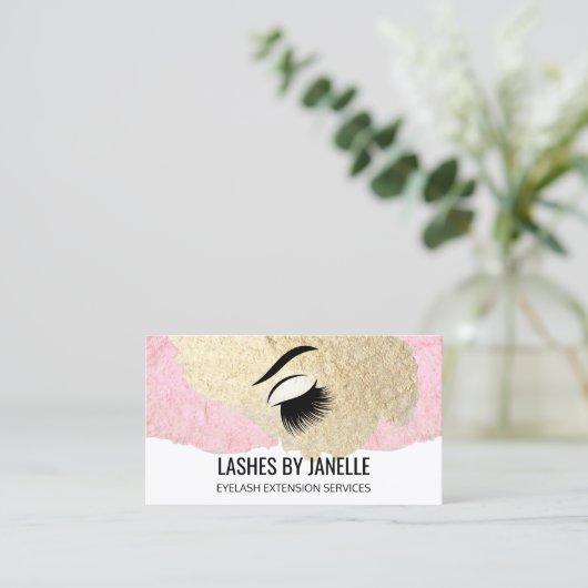 Lash Extensionsエレガント美しい 名刺 (スタンド正面)