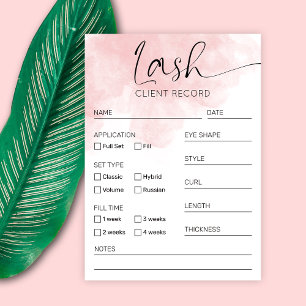 Lash Extensionsクライアント型枠赤面水カラーサロン 名刺