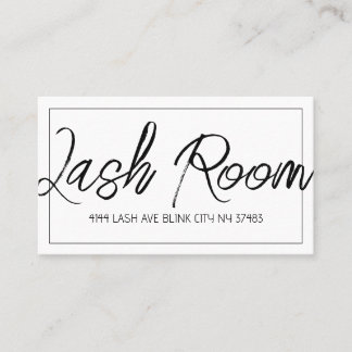 Lash Extensionsクリーンビモダンジネスカード 名刺
