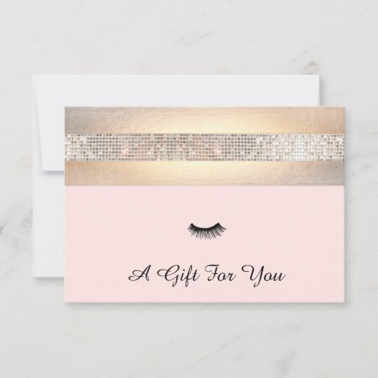 Lash Extensionsサロンギフト証明書 (正面)