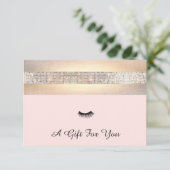 Lash Extensionsサロンギフト証明書 (スタンド正面)