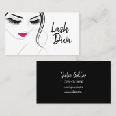 Lash Extensionsサロン美しいスパ 名刺 (正面/裏面)