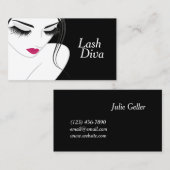 Lash Extensionsサロン美しいスパ 名刺 (正面/裏面)