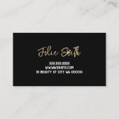 Lash Extensions美しいサロン名刺 名刺 (裏面)