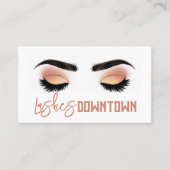 Lash Extensions美しいサロン名刺 名刺 (正面)