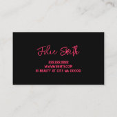 Lash Extensions美しいサロン 名刺 (裏面)