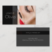 Lash Extensions美しいサロン 名刺 (正面/裏面)