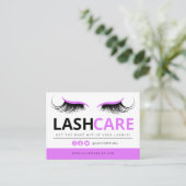 Lash Extensions After Care InstructionsビジネスCA 名刺 (スタンド正面)