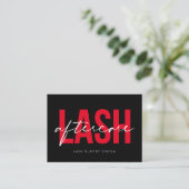 Lash Extensions AfterCare Instructionsアポイントメント 名刺 (スタンド正面)