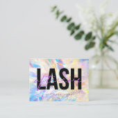 Lash Extensions AfterCare Instructionsアポイントメント 名刺 (スタンド正面)