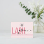 Lash Extensions AfterCare Instructionsアポイントメント 名刺 (スタンド正面)