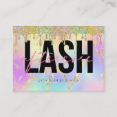 Lash Extensions AfterCare Instructionsアポイントメント 名刺 (正面)