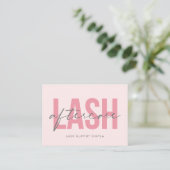Lash Extensions AfterCare Instructionsアポイントメント 名刺 (スタンド正面)
