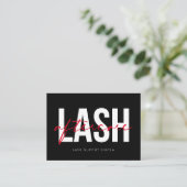 Lash Extensions AfterCare Instructionsアポイントメント 名刺 (スタンド正面)