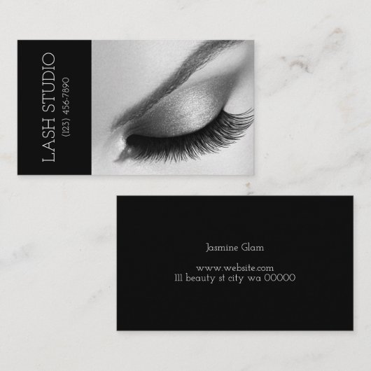 Lash Extensions Brows & Lashesサロン名刺 名刺 (正面/裏面)