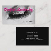 Lash Extensions Lashs美しいCosmetologyサロン 名刺 (正面/裏面)