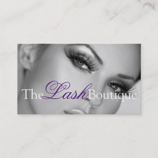 Lash Extensions Lashs美しいCosmetologyサロン 名刺 (正面)