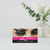 Lash Extensions Lashs美しいCosmetologyサロン 名刺 (スタンド正面)